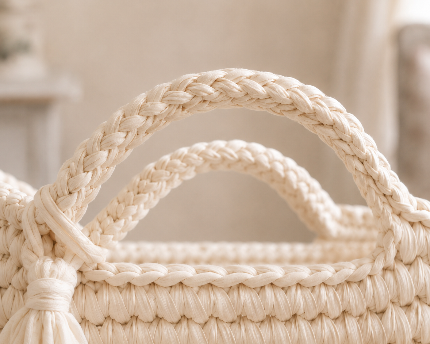 Luxury Cream Handcrafted 5 Piece Moses Basket Set