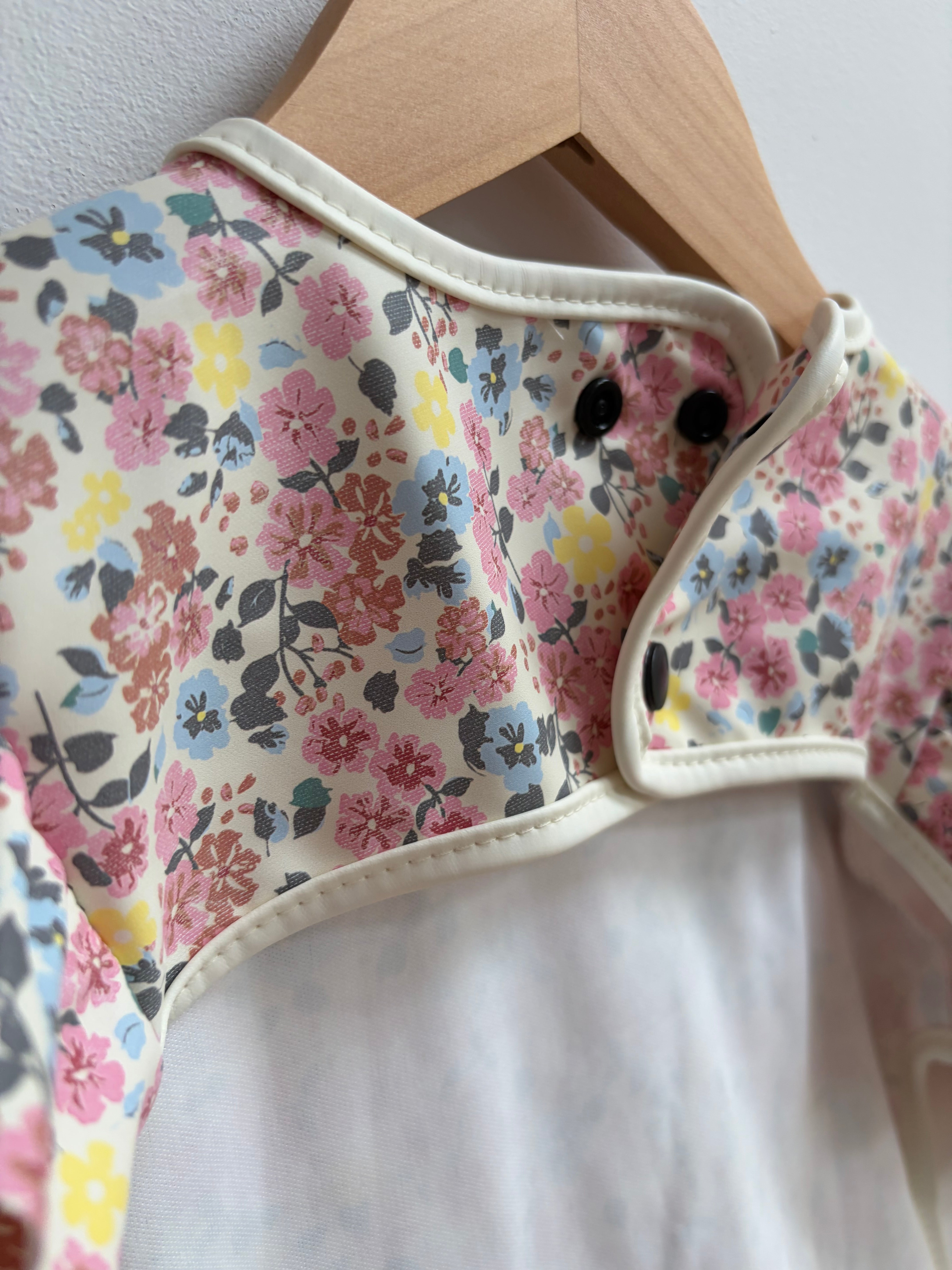 Floral Ruffles Coverall Bib