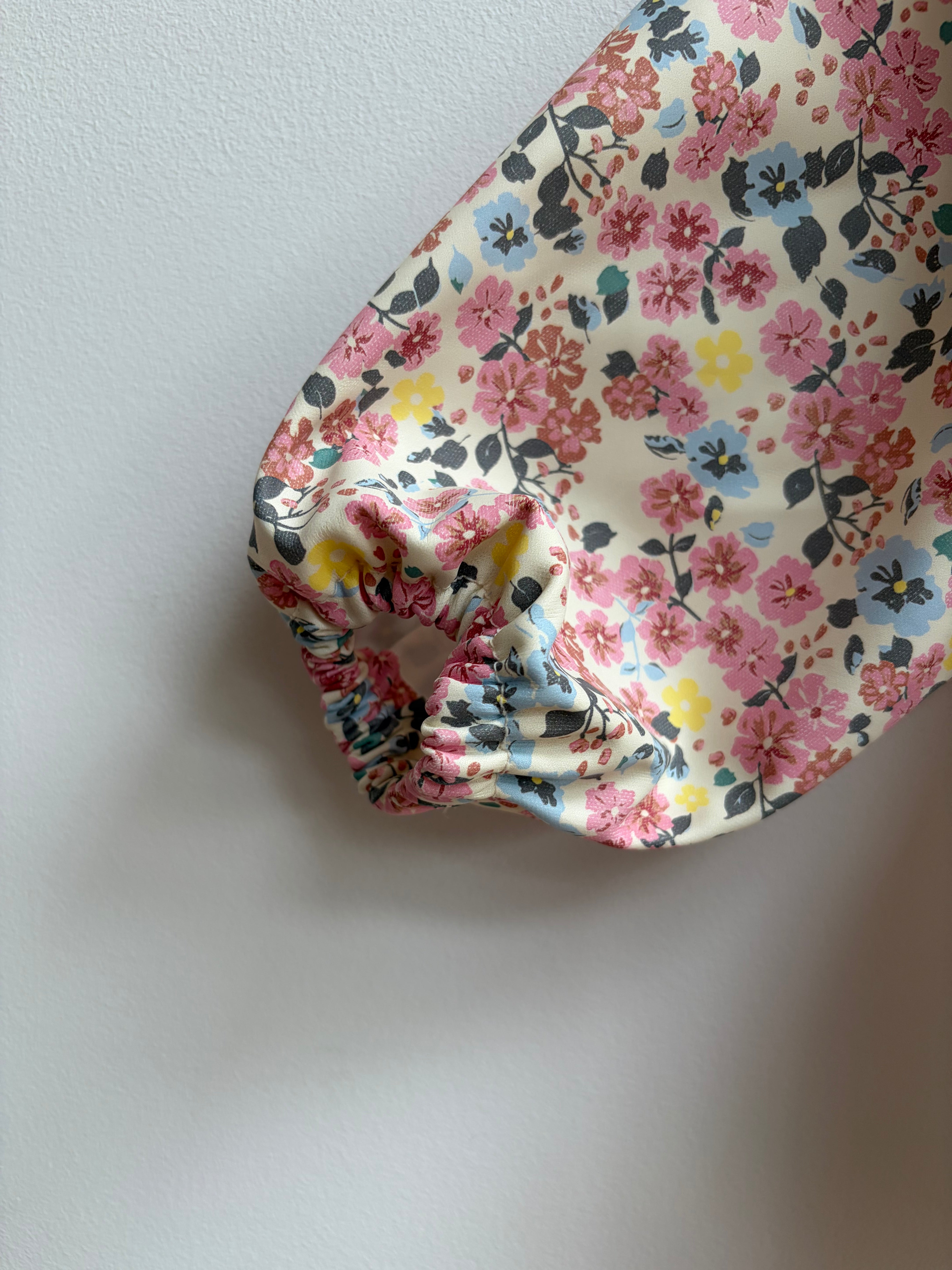 Floral Ruffles Coverall Bib