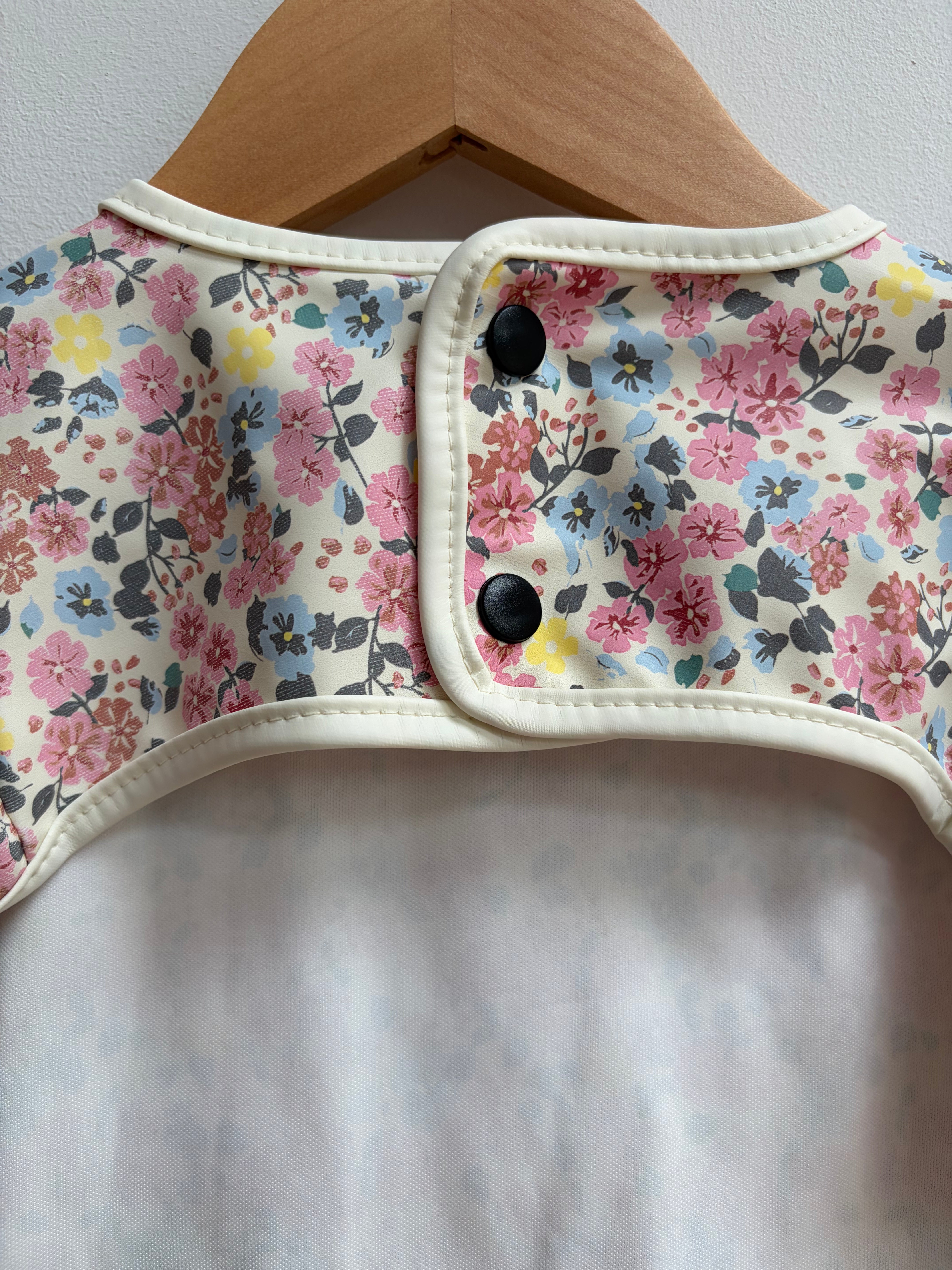 Floral Ruffles Coverall Bib