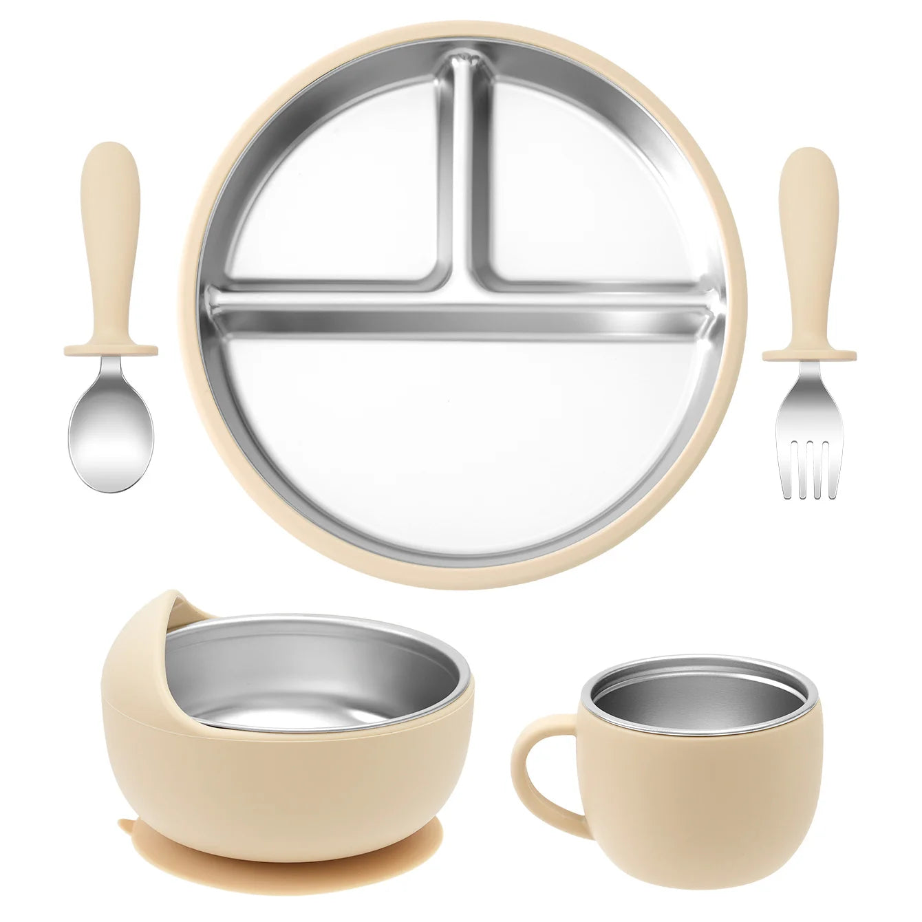 Stainless Steel Baby Feeding Set