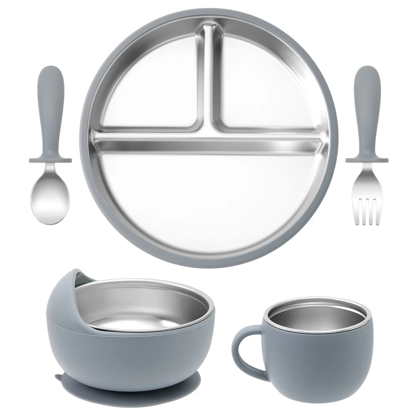 Stainless Steel Baby Feeding Set