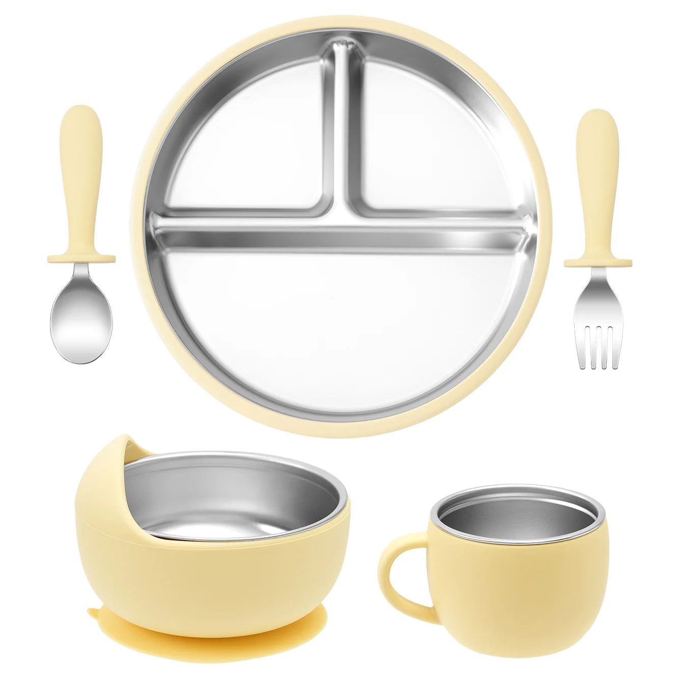 Stainless Steel Baby Feeding Set