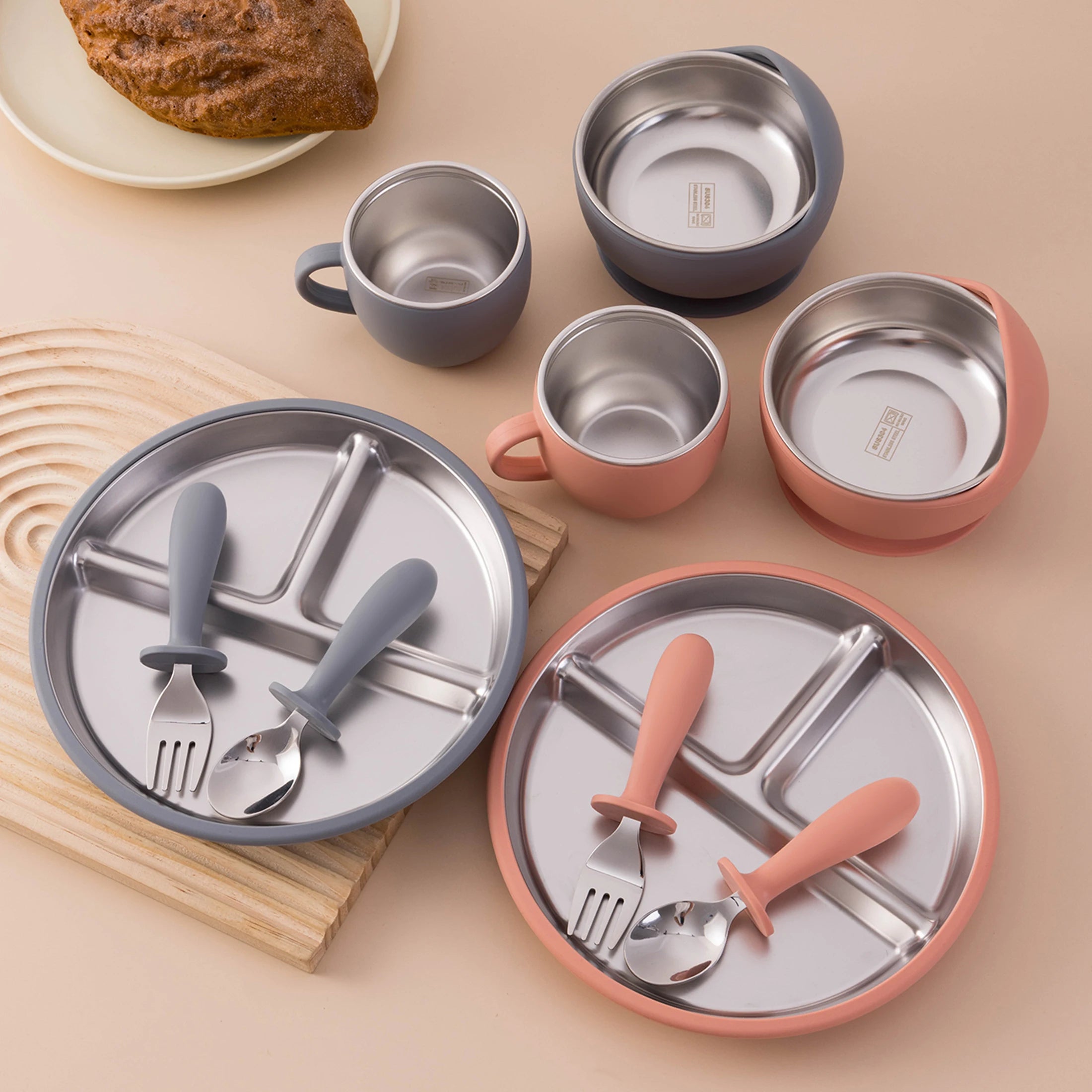 Stainless Steel Baby Feeding Set