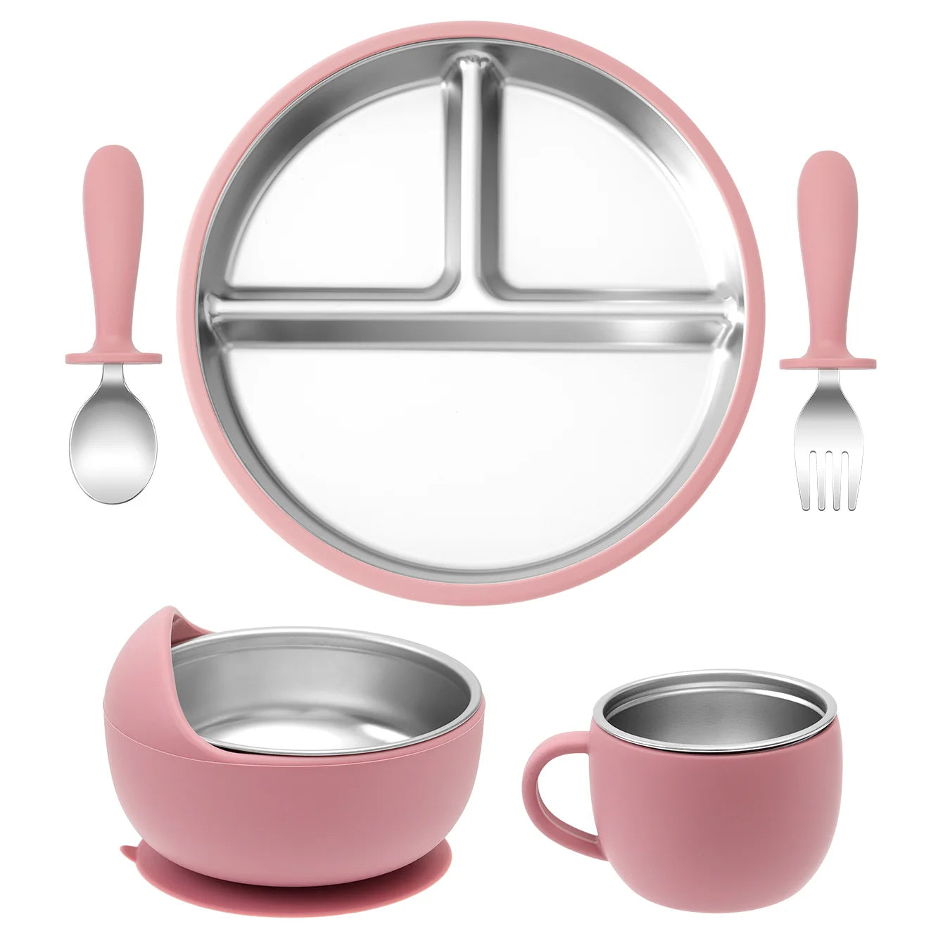 Stainless Steel Baby Feeding Set