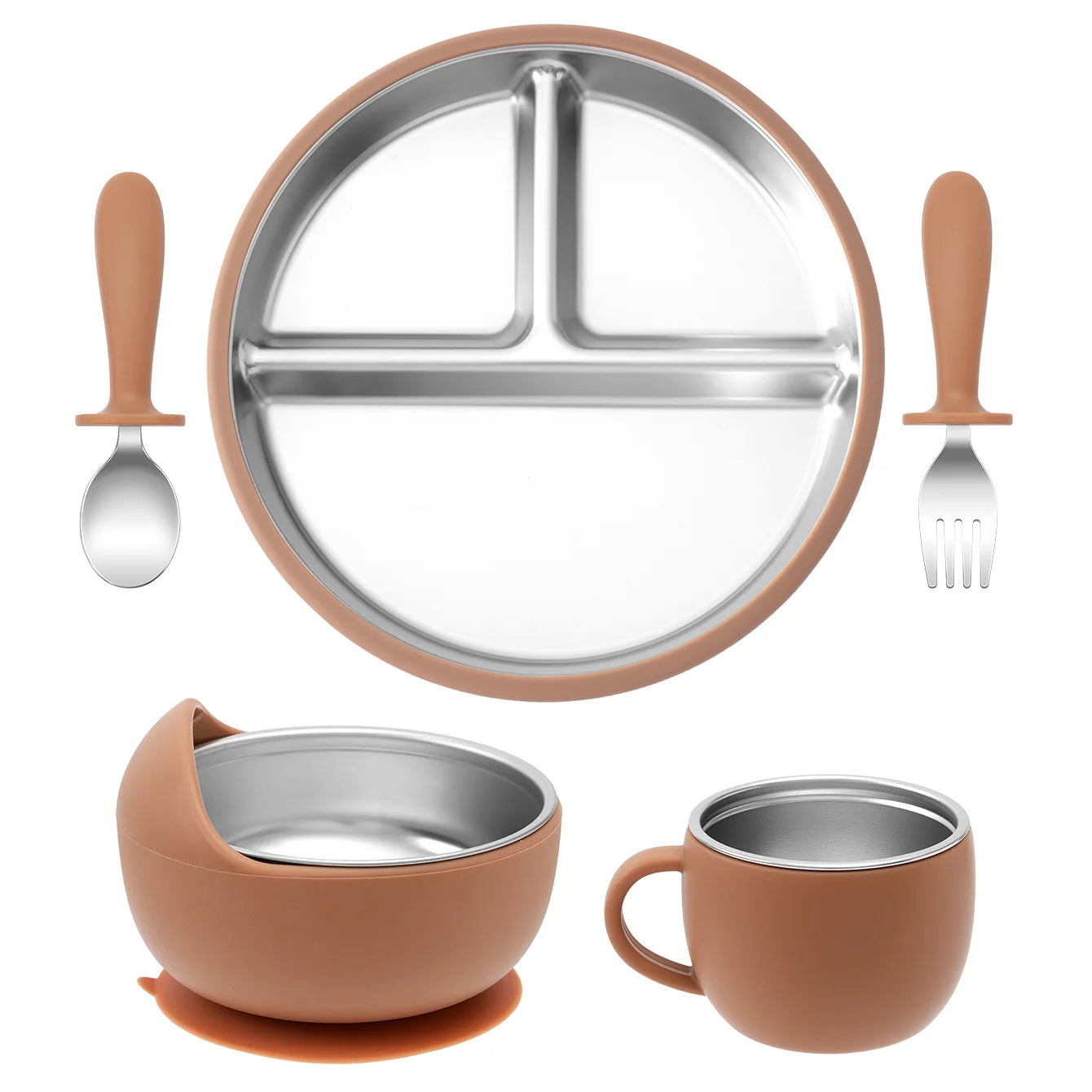 Stainless Steel Baby Feeding Set