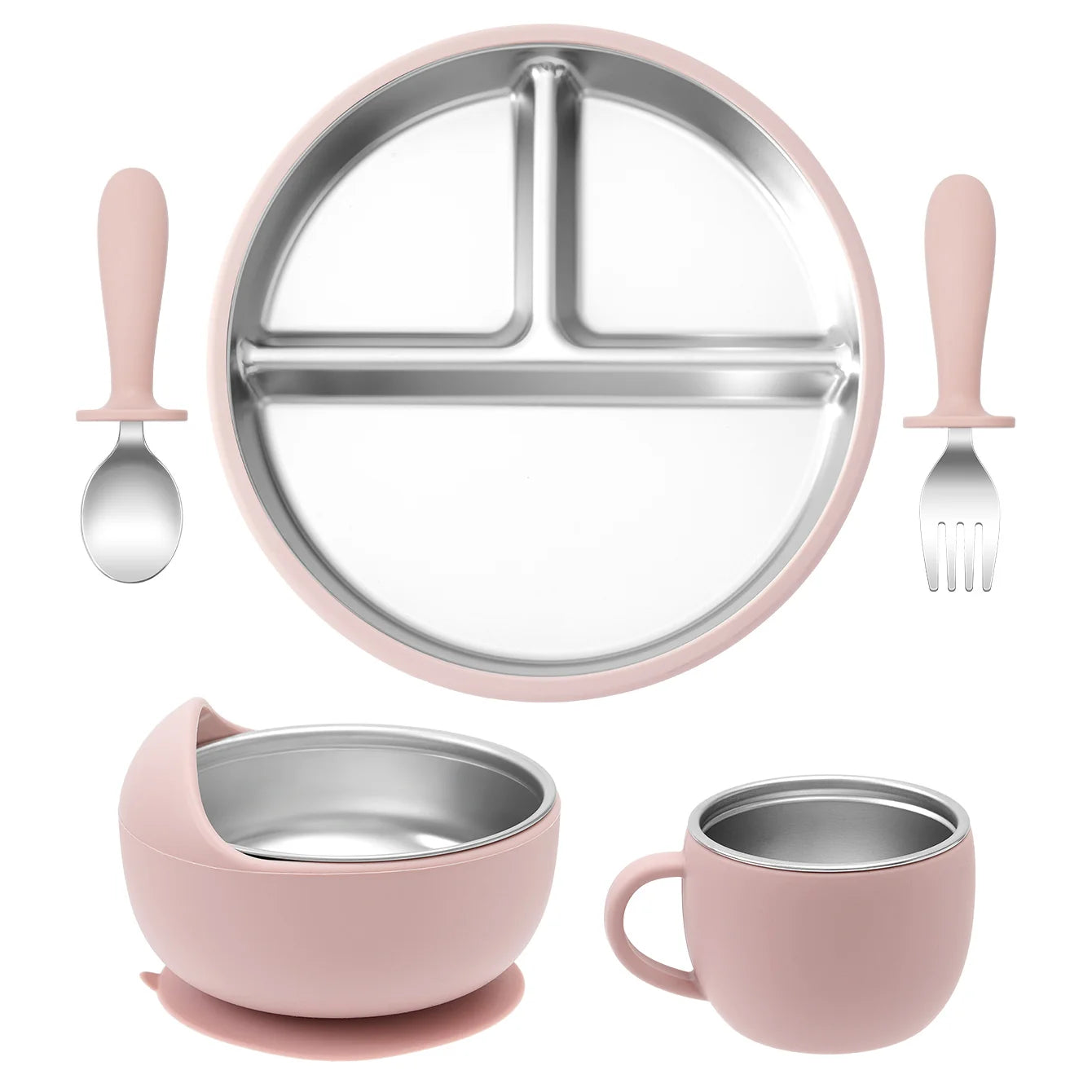 Stainless Steel Baby Feeding Set