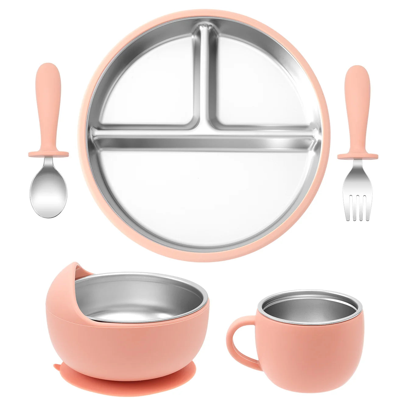 Stainless Steel Baby Feeding Set